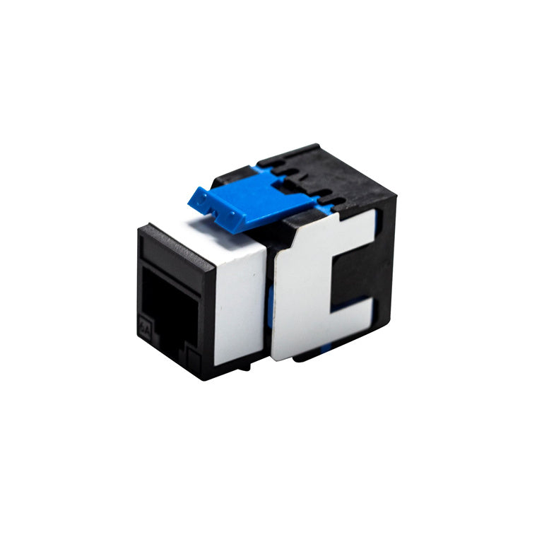 DYNAMIX FP-C6A-180BK - Cat6A 180 Unshielded Keystone Jack Dual IDC Colour Black