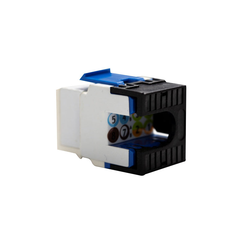 Dynamix FP-C6A-180WH  Cat6A 180 Unshielded Keystone Jack, Dual  IDC. Colour White
