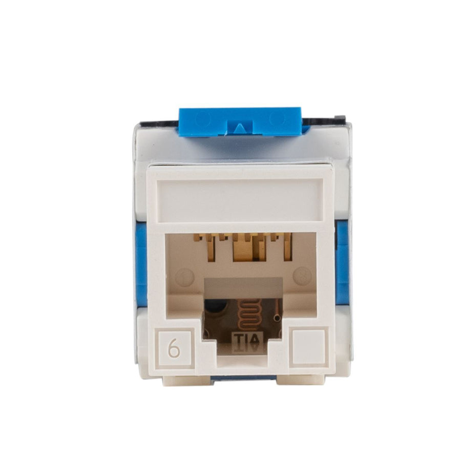 Dynamix FP-C6A-180WH  Cat6A 180 Unshielded Keystone Jack, Dual  IDC. Colour White