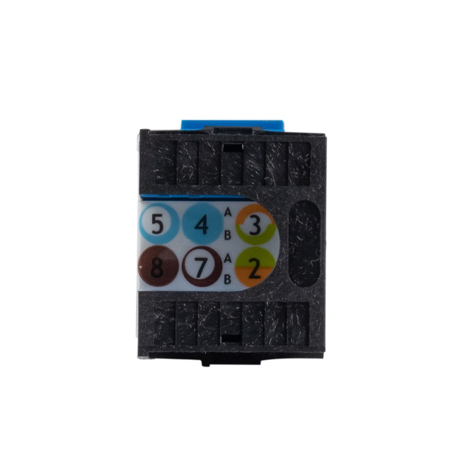 Dynamix FP-C6A-180WH  Cat6A 180 Unshielded Keystone Jack, Dual  IDC. Colour White