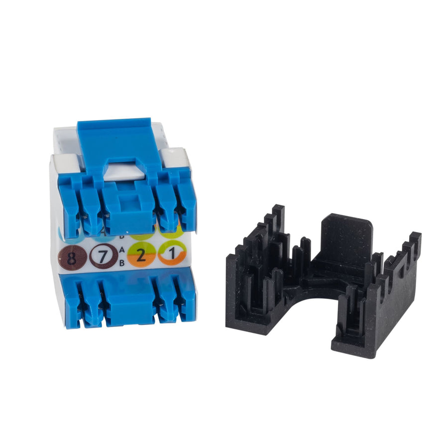 Dynamix FP-C6A-180WH  Cat6A 180 Unshielded Keystone Jack, Dual  IDC. Colour White
