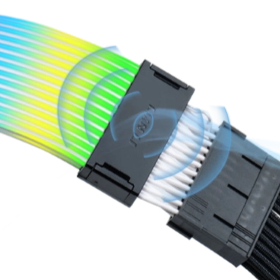 Lian Li STRIMER Wireless 24 V2 LED PSU Extension cable for 24 Pin with RF Wireless controller.