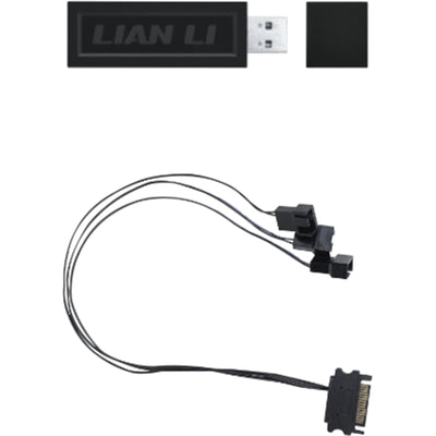 Lian Li Black Wireless Controller for UNI Fan SL/TL Wireless & Strimer Wireless Complete software control with L-Connect 3.