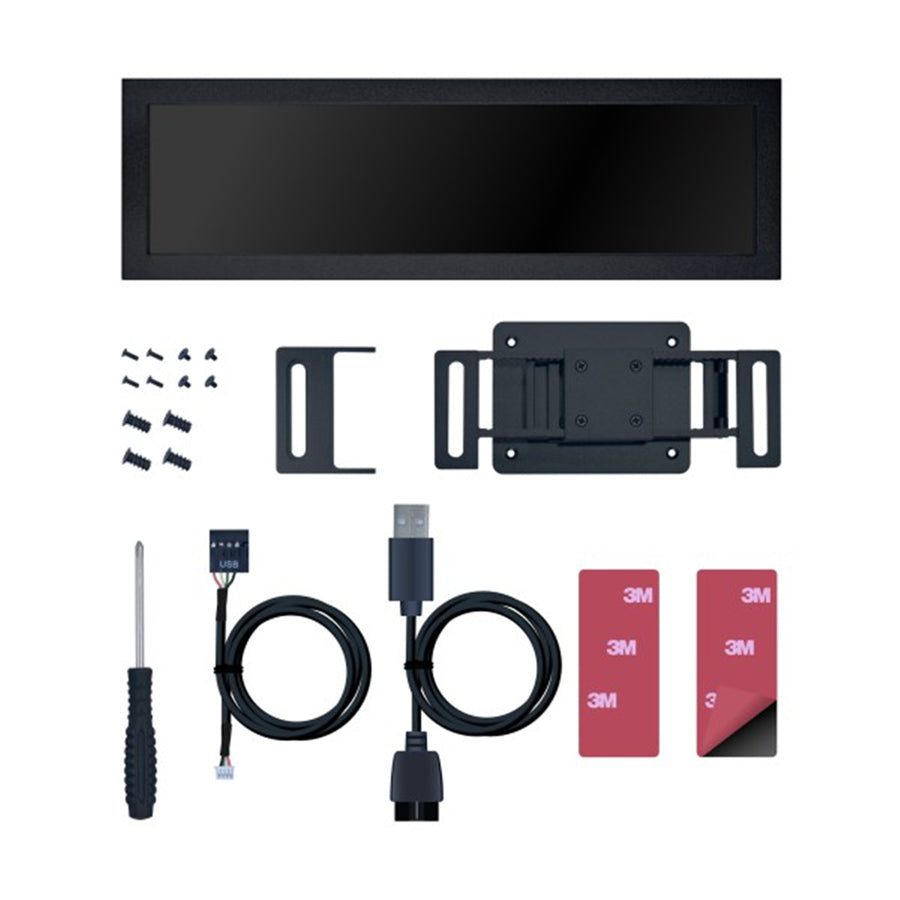 Lian Li 8.8 inch Universal Screen, Black 8.8 inch IPS LCD with a 1920x480 resolution and 60Hz refresh rate