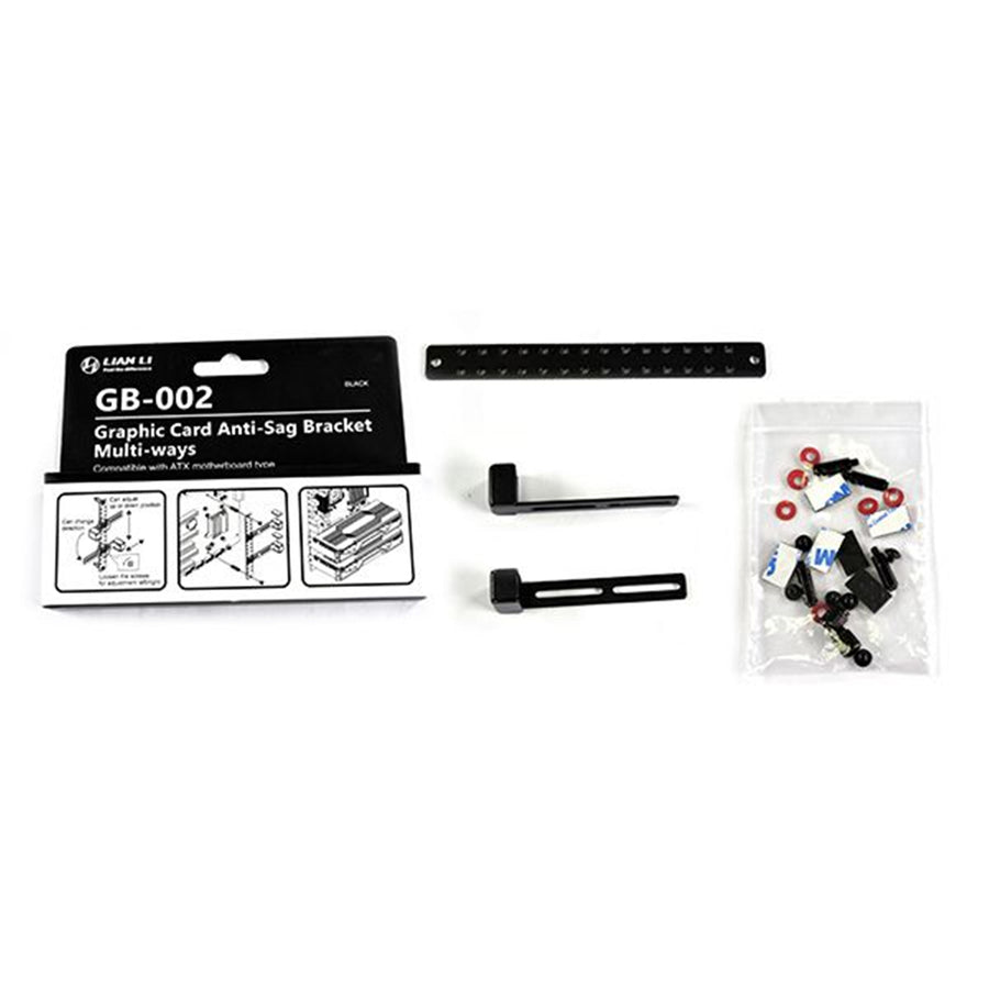 Lian Li VGA Card Anti-SAG Bracket, Ideal for Heavy VGA Card and VGA Water Cooling Blocks, compatible with ATX and E-ATX sized motherboard