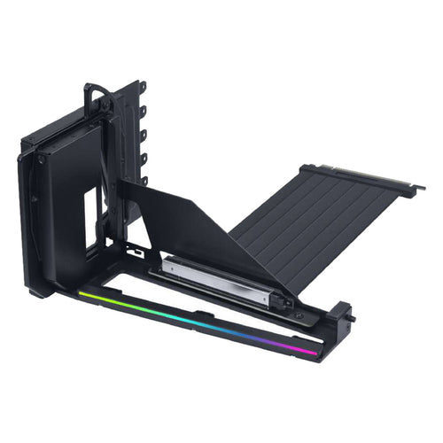 Lian Li Black Multi-Direction 4-slot Vertical GPU Bracket With PCIE Gen 5 cable, ARGB lighting