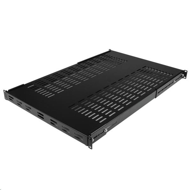 1U Adjustable Vented Rack Mount Shelf