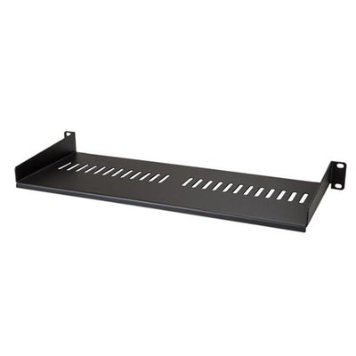 StarTech.com CABSHELF1U7V 1U Vented Server Rack Cabinet Shelf - 7in Deep Fixed Cantilever Tray - Rackmount Shelf for 19" AV/Data/Network Equipment Enclosure with Cage Nuts & Screws - 44lbs capacity