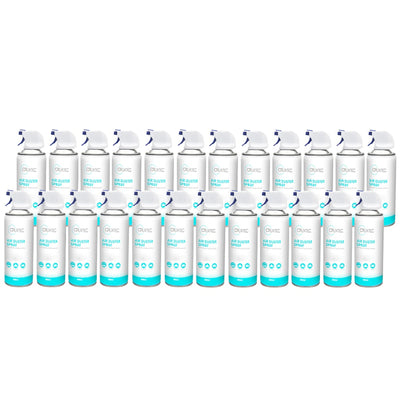 Cruxtec 24x ADS01 Clean Range compressed Air Duster 400ML spray can with nozzle Dust-off compressed air safely and quickly blow dust, dirt and debris from even the hard to reach places