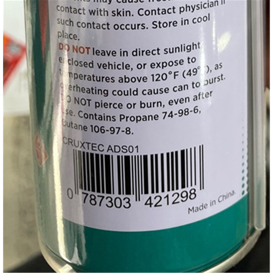 Cruxtec ADS01 Clean Range Compressed Air Duster 400ml Spray Can with Nozzle Dust-off Compressed air safely and quickly blow dust, dirt and debris from even the hard to reach places