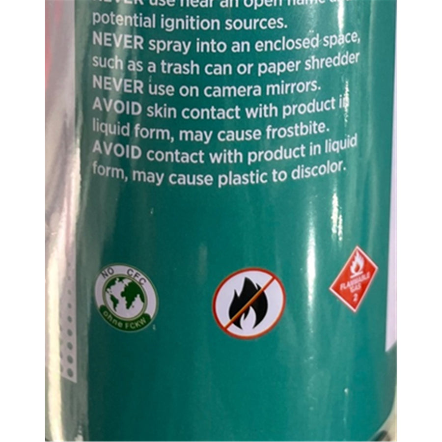 Cruxtec ADS01 Clean Range Compressed Air Duster 400ml Spray Can with Nozzle Dust-off Compressed air safely and quickly blow dust, dirt and debris from even the hard to reach places