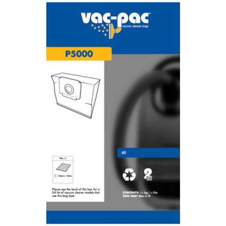 Vacpac Vakuumbeutel P5000 - VacPac Staubsauger Papierbeutel