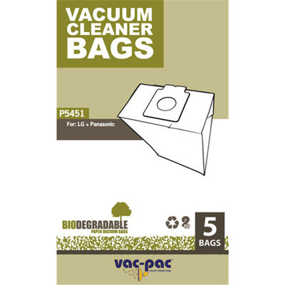Vacpac Vacuum Bags P5451 - VacPac Vacuum Cleaner Paper Bags