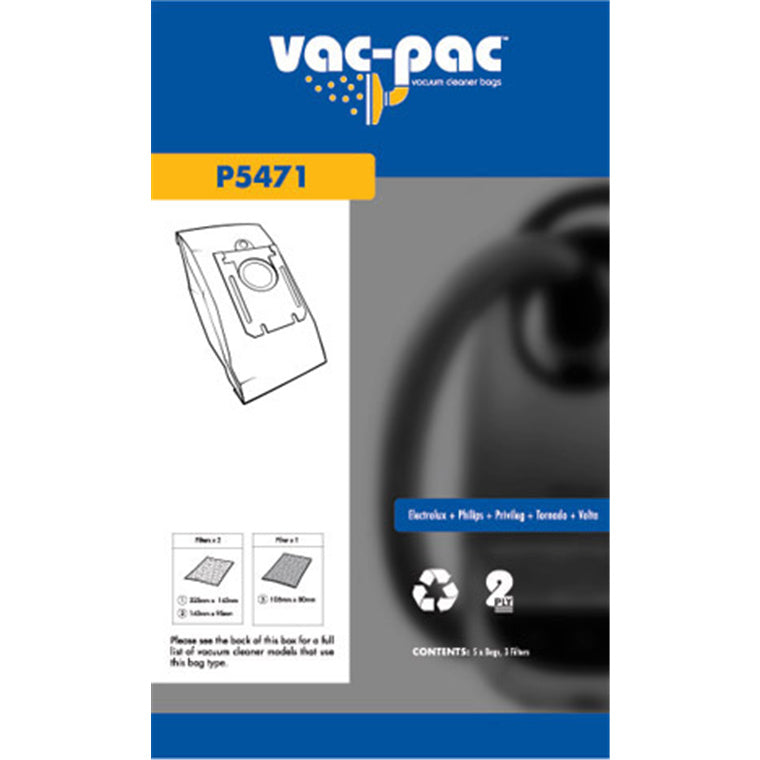 Vacpac Staubsaugerbeutel P5471 – VacPac Staubsauger-Papierbeutel