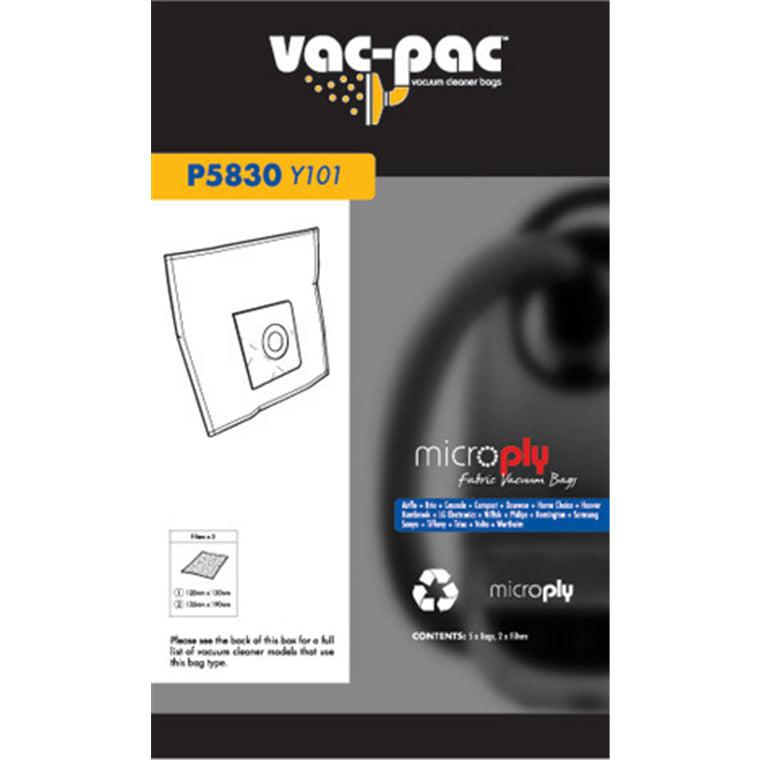 Vacpac Vakuumbeutel P5830 - VacPac Staubsauger Mikrovliesbeutel Y101