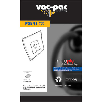 Vacpac Vacuum Bags P5841 - VacPac Vacuum Cleaner Microply Bag Y50