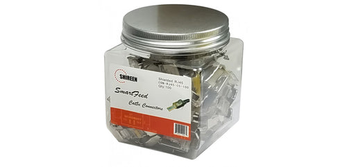 CON-RJ45-C5-100 - Shireen CAT-C5e RJ45 Smart Feed Connector 100pk
