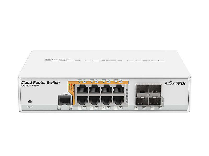 MikroTik CRS112-8P-4S-IN - CRS112-8P-4S-IN PoE Switch