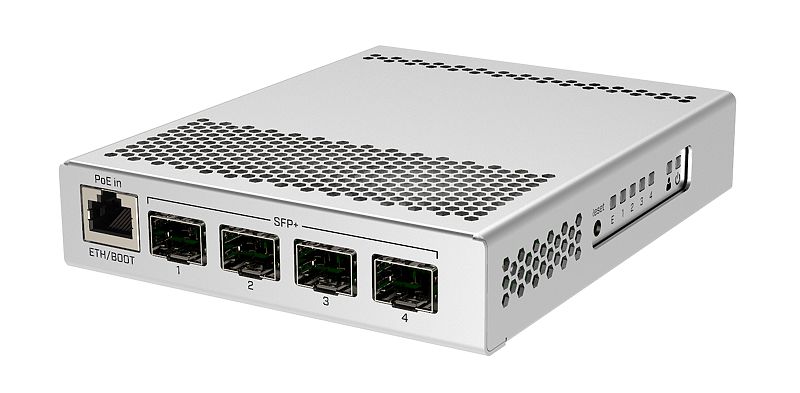 MikroTik CRS305-1G-4S+IN - Cloud Router Switch CRS305-1G-4S+IN with 4 x 10 Gigabit SFP+