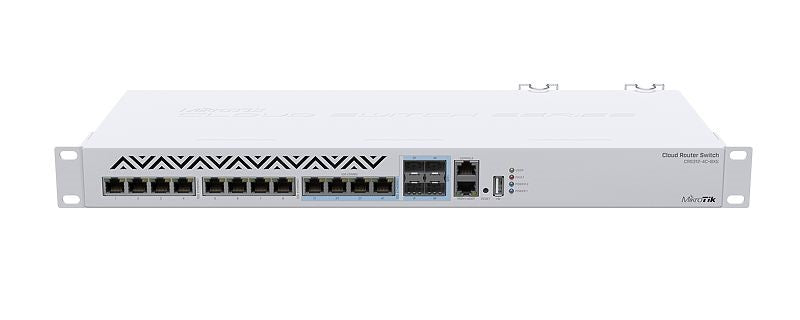 CRS312-4C+8XG-RM - MikroTik Cloud Router Switch CRS312-4C+8XG-RM with 8 x 10Gbps Copper Ethernet and 4 x 10Gbps SFP+ Ports