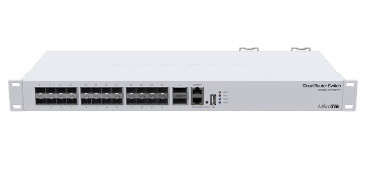 CRS326-24S_2Q_RM - MikroTik Cloud Router 26 Port Fibre Switch CRS326-24S+2Q+RM