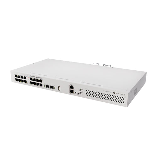 MikroTik CRS418-8P-8G-2S+RM - CRS418-8P-8G-2S+RM 16-Port Gigabit Switch with 8 PoE Out and 10G SFP+ Ports