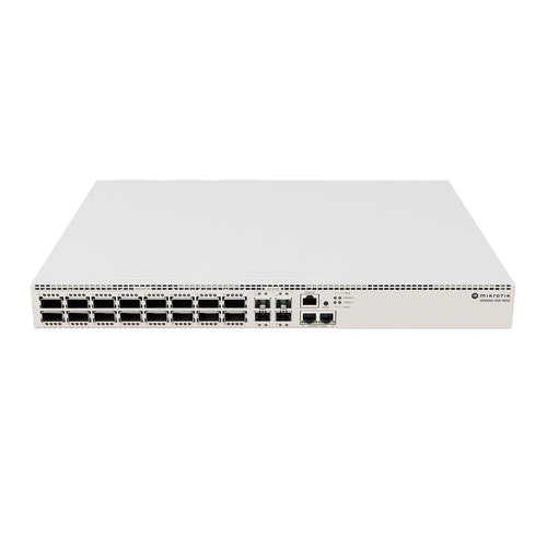 CRS520-4XS-16XQ-RM - MikroTik CRS520-4XS-16XQ-RM 16 Port 25/100 Gbps Switch with Dual Hot-Swap Power Supplies