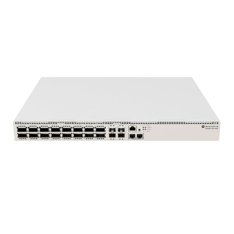 MikroTik CRS520-4XS-16XQ-RM - CRS520-4XS-16XQ-RM 16 Port 25/100 Gbps Switch with Dual Hot-Swap Power Supplies