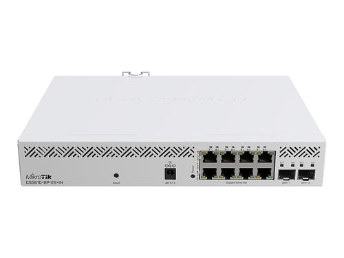 CSS610-8P-2S+IN - MikroTik Cloud Smart Switch 610-8P-2S+IN, (SwitchOS), desktop enclosure