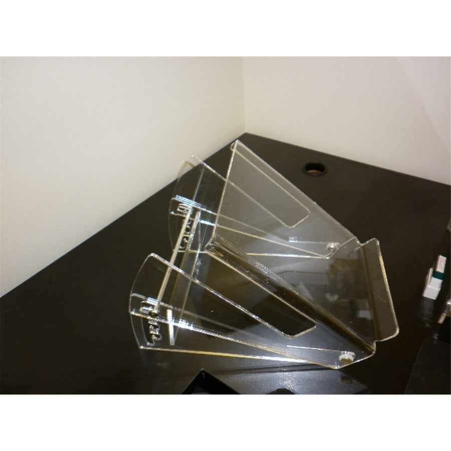 741LS - CRYSTAL LAPTOP STATION 300 X 230 CLEAR ACRYLIC