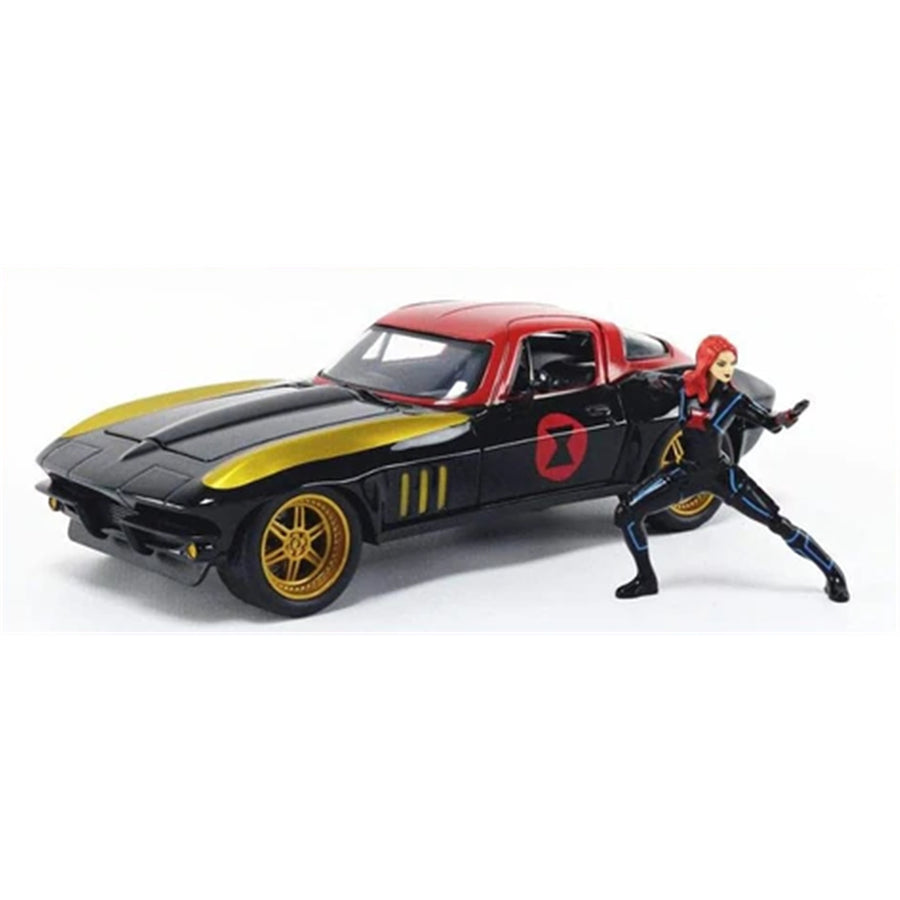 Jada JA31749 – JADA 1/24 HWR '66 CHEV CORVETTE MIT BLACK WIDOW