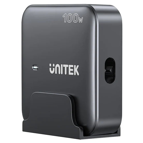 Unitek P1229ABK 100W Desktop GaN Charging Station with 2x USB-C PD Ports & 2x USB-A QC3.0 Ports - Black