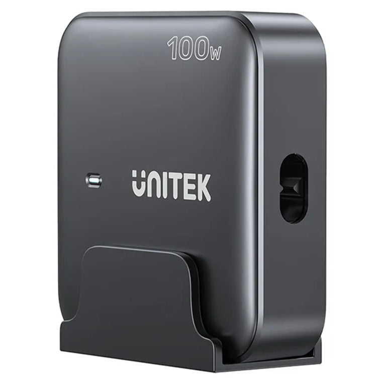 Unitek P1229ABK 100W Desktop GaN Charging Station with 2x USB-C PD Ports & 2x USB-A QC3.0 Ports - Black