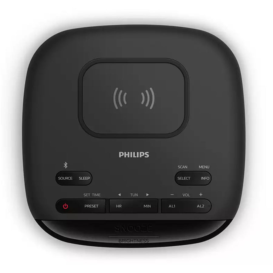 Philips TAR7705 Bluetooth Clock Radio with Qi Charging