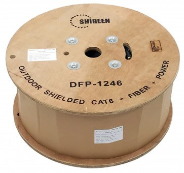 Shireen DFP-1246 - DFP-1246 - Cat6 Data, Fibre & Power Composite Cable - 500ft Spool