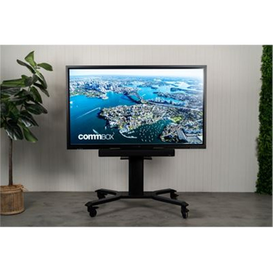 CBMOBC - COMMBOX CADENCE MOTORISED STAND, W/ BUILT-IN REMOTE, & LAPTOP SHELF, FOR 55" TO 86"