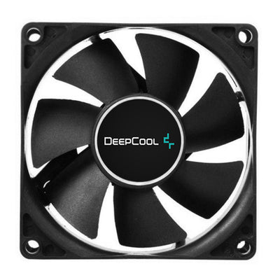 Deepcool 80mm Hydro Bearing Case Fan with 4-pin Molex Connector. Blackcase & black blades
