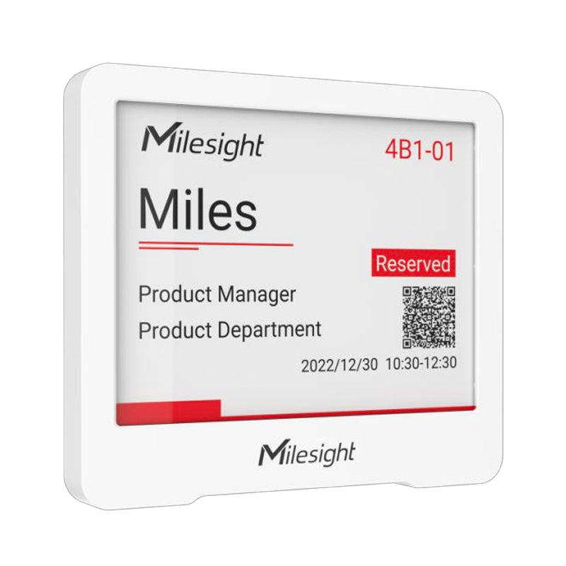 Milesight IoT DS3604-915M - Milesight LoRaWAN AS923/AU915 DS3604 IoT E-Ink Display