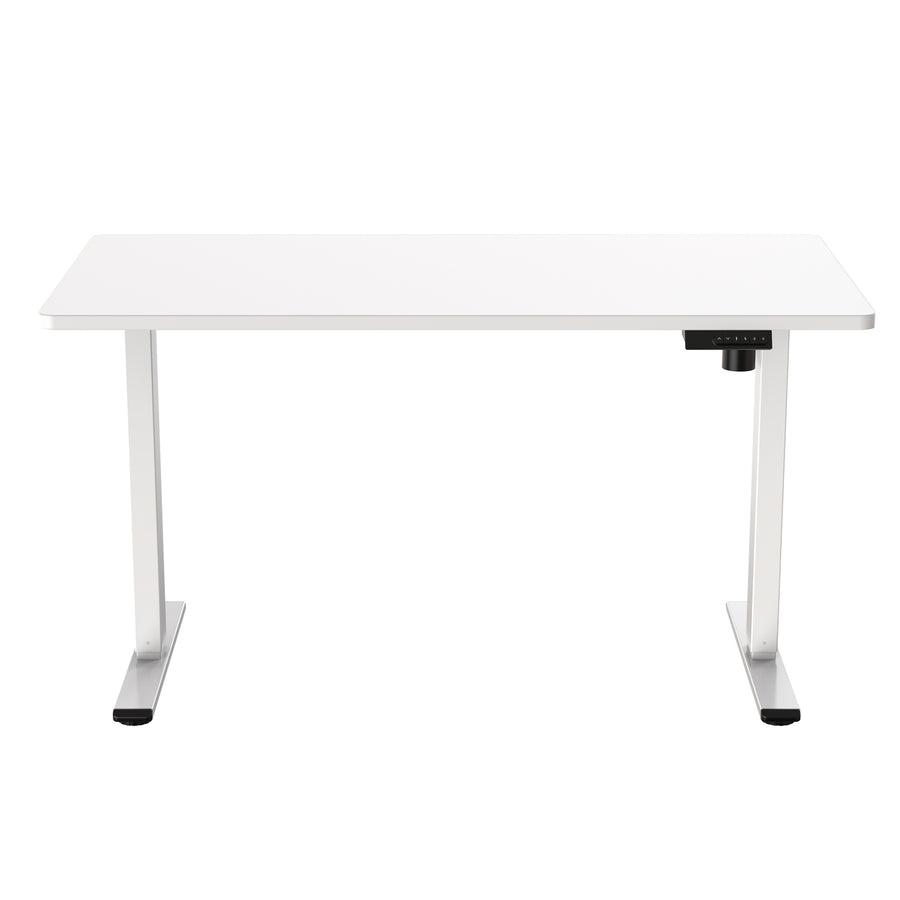 FlexiSpot E2 Pro Essential Standing Desk - 1200x600x25mm - White Desktop/White Frame - Single Motor - Height Adjustable Range 710-1210mm - Weight Capacity 70kg, Speed 25mm/s - 4 Presets Buttons Keypad with USB Ports (1x USB-A, 1x USB-C)