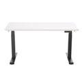 FlexiSpot E7 Premium Ergonomic Office Standing Desk WFH - 1400x700mm - Dual Motors - 3 Stage Height Range 580-1230mm - Programmable Height Memory Control - Anti-Collision Function - Weight Capacity 125kg - WhiteTable Top With Black Base Fra — image 1