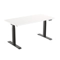 FlexiSpot E7 Premium Ergonomic Office Standing Desk WFH - 1400x700mm - Dual Motors - 3 Stage Height Range 580-1230mm - Programmable Height Memory Control - Anti-Collision Function - Weight Capacity 125kg - WhiteTable Top With Black Base Fra — image 5