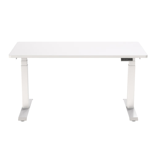 FlexiSpot E7 Premium Ergonomic Office Standing Desk WFH - 1800x800mm - Dual Motors - 3 Stage Height Range 580-1230mm - Programmable Height Memory Control - Anti-Collision Function - Weight Capacity 125kg - WhiteTable Top With White Base Fra