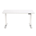 FlexiSpot E7 Premium Ergonomic Office Standing Desk WFH - 1800x800mm - Dual Motors - 3 Stage Height Range 580-1230mm - Programmable Height Memory Control - Anti-Collision Function - Weight Capacity 125kg - WhiteTable Top With White Base Fra — image 1