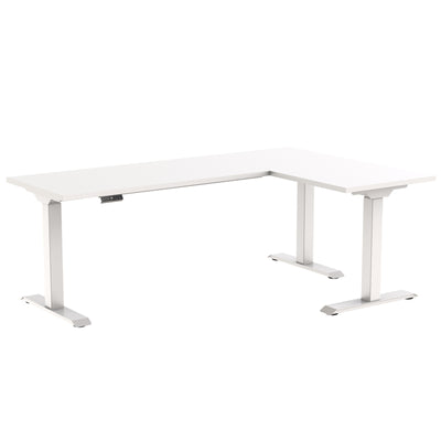 FlexiSpot E7L L-Shape Corner Electric Standing Desk 1800x1200x600mm - Triple Motors & Legs, 3-Stage Height Range 635-1290mm Horizontal Width Range 1125-1925mm,  Weight Capacity 150kgs, Memory Control Panel, Anti-collision sensor, Speed 38mm
