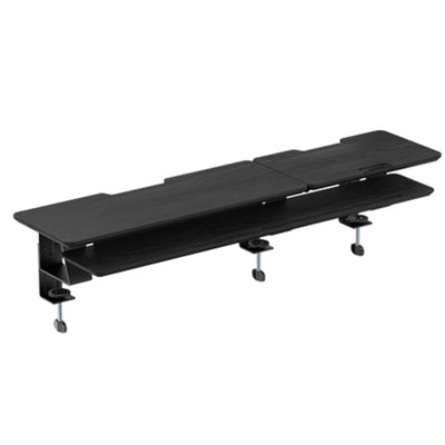 KONIC Monitor & Laptop Ergonomic Riser Stand - Black - Laptop Angle Adjustable - Dimensions 1060x275x296mm - Weight Capacity (Per layer) 35kg/10kg