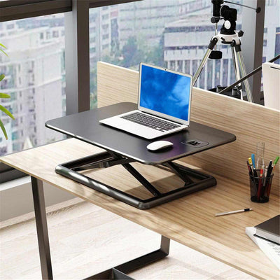 Loctek Eco Ergonomic Laptop Deskalator WorkStation, Work Surface 680x480mm, Height Adjustable 40-400mm, Stroke 360mm, Load Capacity 12kg, Black / 5 Years Warranty