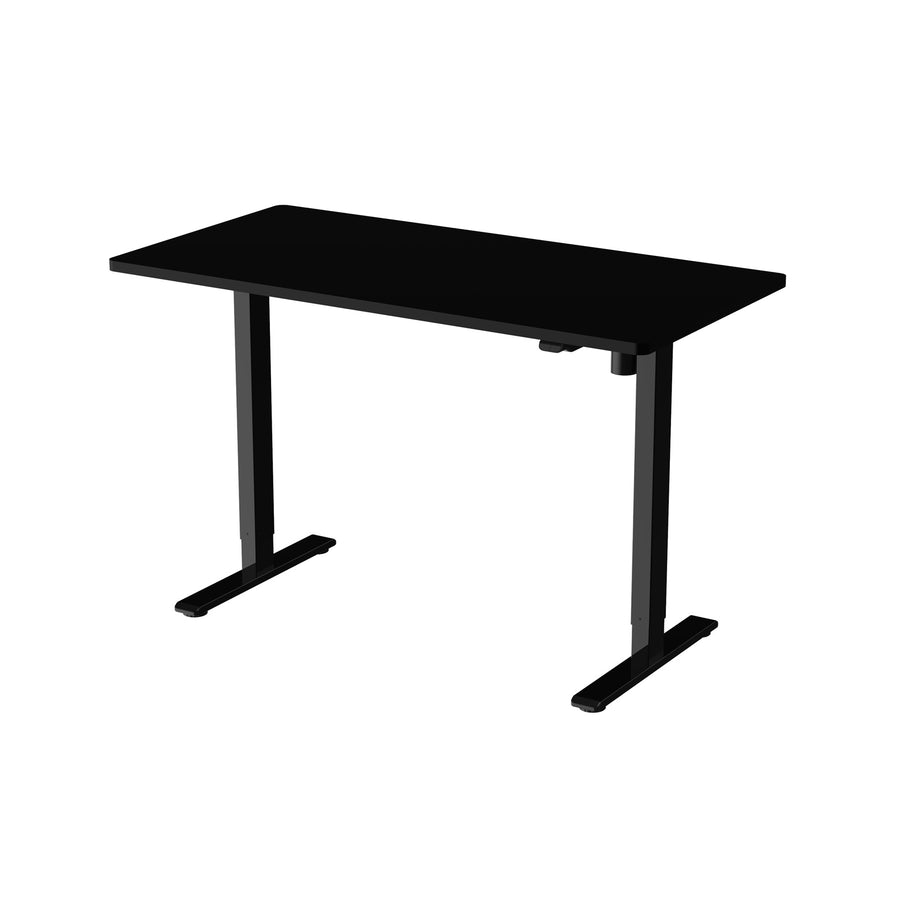 Loctek Ergonomic Eco Office Standing Desk - 1200x600x25mm - Single Motor - Weight Capacity 70KG - 2 Stage Height Adjustable 710-1210mm - Speed 25mm/s - Sound <50dB - Black Table Top with Black Base Frame - 2 Years Warranty