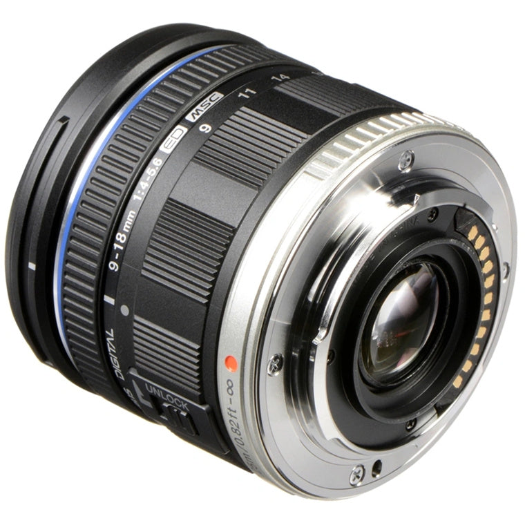 OM SYSTEM Olympus 9-18mm f4.0-5.6 Standard Zoom Micro Four Thirds Lens Black