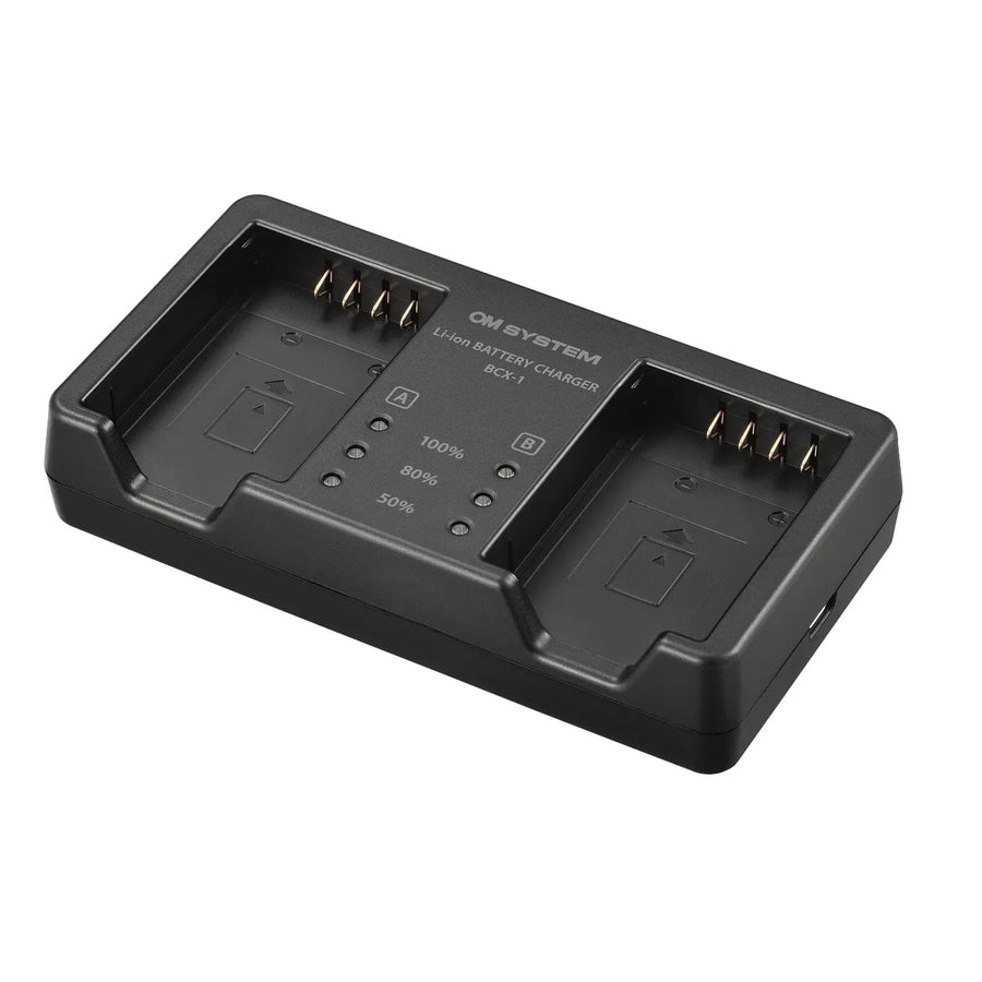 OM SYSTEM BCX-1 DUAL BATTERY CHARGER