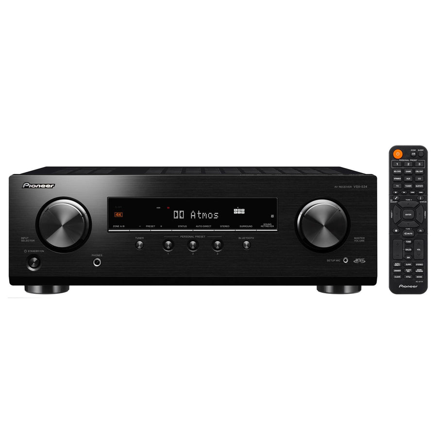PIONEER VSX534B - 5.2 Channel AV Receiver Amplifier. 150 Watts per Chann 2x Subwoofer Preout 5x HDMI (4